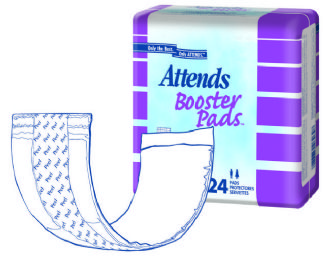 Attends Booster Low Absorbency Disposable Pads, 192 Count